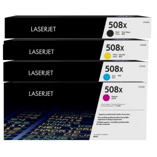 Compatible  HP 508X CF360X CF361X CF362X CF363X toner cartridge 