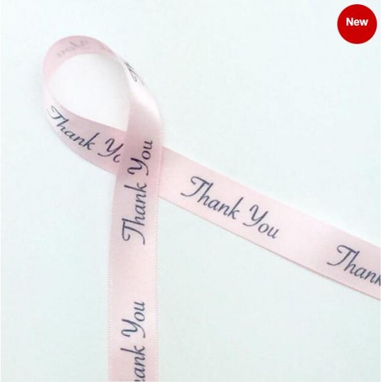 Compatible Brother P-touch Decorative Satin Ribbon 12mm Black on Pink