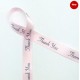 Compatible Brother P-touch Decorative Satin Ribbon 12mm Black on Pink