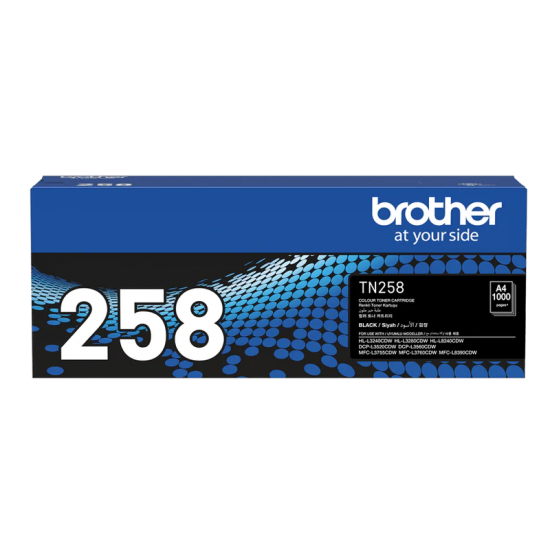 Brother TN258 toner cartridge genuine