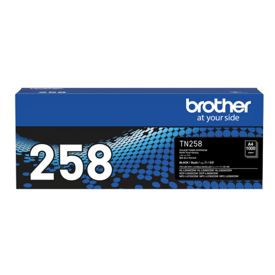 Brother TN258 toner cartridge genuine Brother TN258 toner cartridge genuine