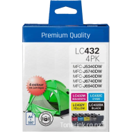 Brother LC432 full set Ink Cartridge Compatible