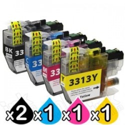 Brother LC3313 ink cartridge for MFCJ491DW 2BK+C+M+Y compatible