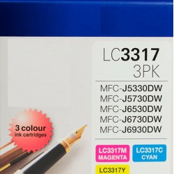 Brother LC3317 CMY value pack Ink Cartridge Tonerink brand