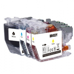 Compatible Brother LC432 4pk full set Ink Cartridge 