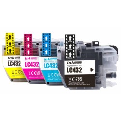 Brother LC432XL Ink Cartridge Yield 3000 Pages for Brother MFCJ5340DW, MFCJ5740DW,MFCJ6540DW, MFCJ6740DW, MFCJ6940DW Compatible 