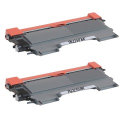  Tonerink brand Compatible Brother TN2250 Toner Cartridge x2