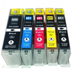 Canon CLI651 XL Ink Cartridge Compatible BK/C/M/Y