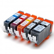 Canon PGI525 CLI526 BK/PB/C/Y/M Compatible Ink x 5