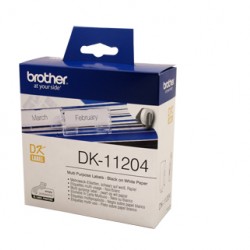 Compatible Brother DK11204 White Label - 17mm 54mm - 400 per roll