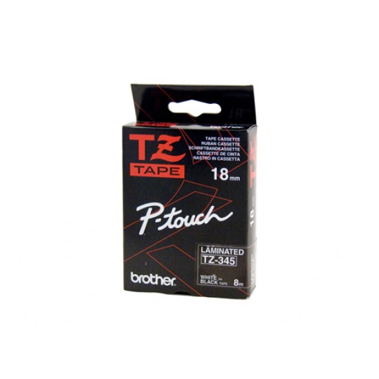 Compatible Brother 18mm White Text On Black Tape - 8 metres Tonerink Brand Compatible Brother 18mm White Text On Black Tape - 8 metres Tonerink Brand