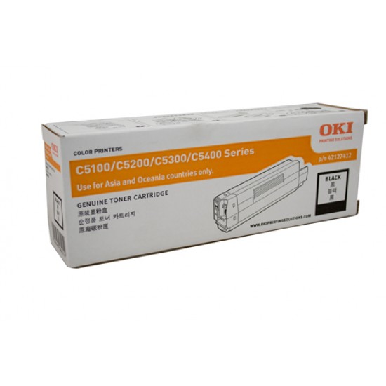 Oki C5200 / 5400 Black Toner Cartridge - 5,000 pages Oki C5200 / 5400 Black Toner Cartridge - 5,000 pages