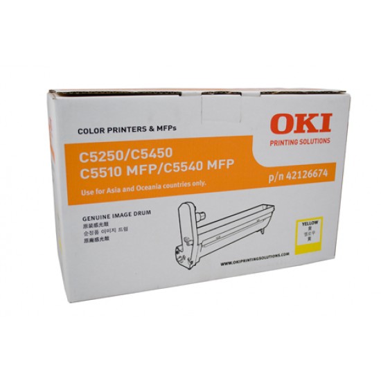 Oki C5250 / 5450 / 5510MFP / 5540MFP Yellow Drum Unit - 22,000 pages Oki C5250 / 5450 / 5510MFP / 5540MFP Yellow Drum Unit - 22,000 pages