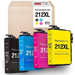 Epson 212XL Black + 212 XL Colour (C, M, Y) - Ink Cartridge Value Pack compatible