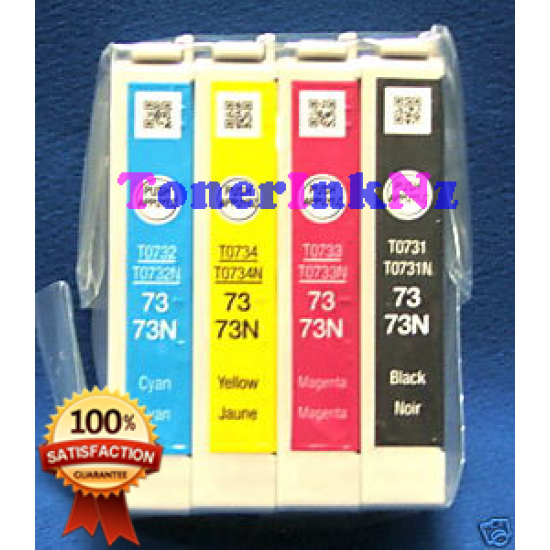 Epson 73N Ink x5 Comp. Cartridges 2BK+C+M+Y