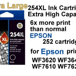 EPSON T254XXL 254 XL High Yield Ink cartridge WF3620 WF3640 WF7610 WF7620