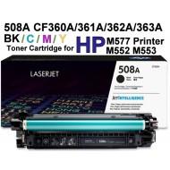 Compatible HP 508A CF360A CF361A CF362A CF363A toner cartridge 