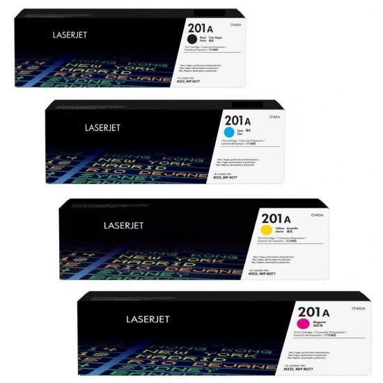 HP 201A CF400A+CF401A+CF402A+CF403A Full Set Toner Cartridge Tonerink brand