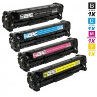 TonerInk Compatible HP 201X CF400X+CF401X+CF402X+CF403X Toner Cartridge Full Set