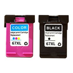 HP 67XL Black or TriColour Ink Cartridge High Yield Compatible