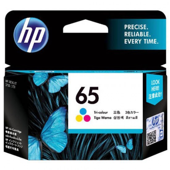 Genuine HP 65 Colour ink cartridge N9K01AA