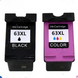 HP 63XL Black + TriColor Ink Cartridge Compatible  