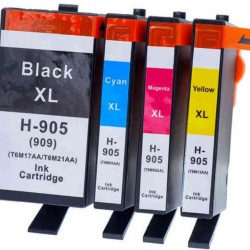 Compatible HP 905XL HP905 XL Ink Cartridge Extra Large BK+C+M+Y Full Set
