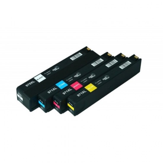 Compatible HP 970XL Black Ink Cartridge Latest version Chips 