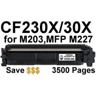 Compatible HP 30X / CF230X Toner Cartridge without smart chip