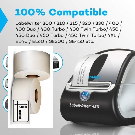 Dymo LabelWriter Shipping Labels 99014 54x101mm Tonerink Brand Dymo LabelWriter Shipping Labels 99014 54x101mm Tonerink Brand