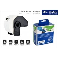 Compatible Brother DK11201 Label 29mm x 90mm - 400 per roll Tonerink Brand